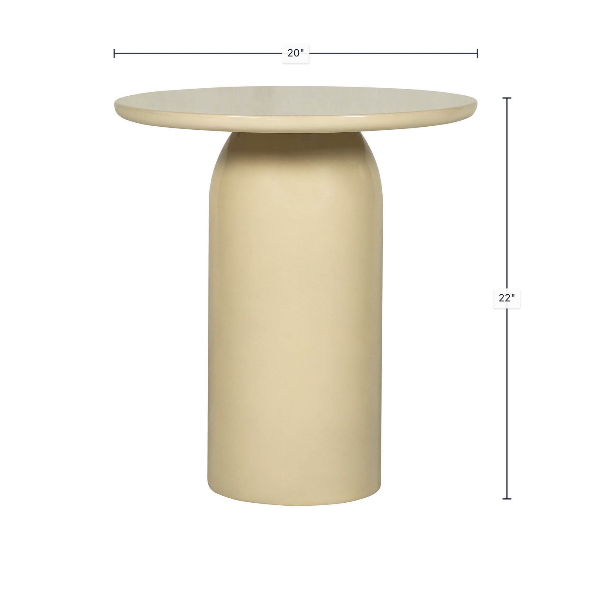 Vision Side Table - Ivory