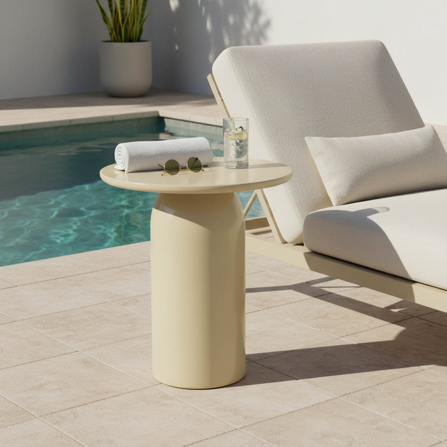 Vision Side Table - Ivory