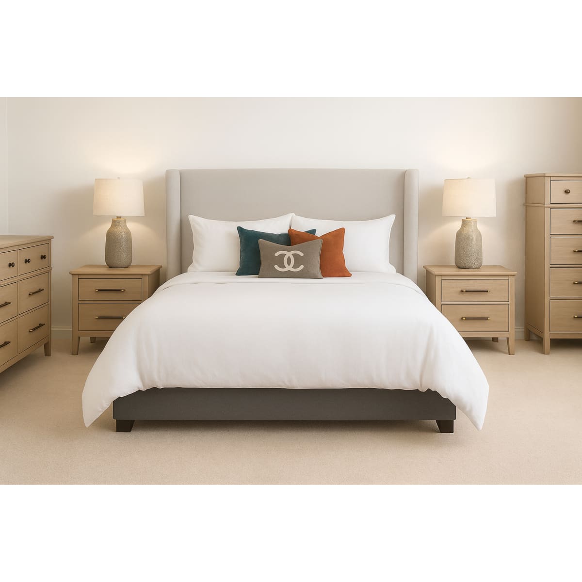 Abby Upholstery Bed - $1699.99 - BED