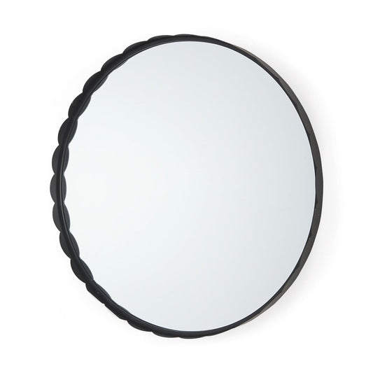 Adelaide Wall Mirror Black Metal | 30’’ - wall-mirrors-grouped