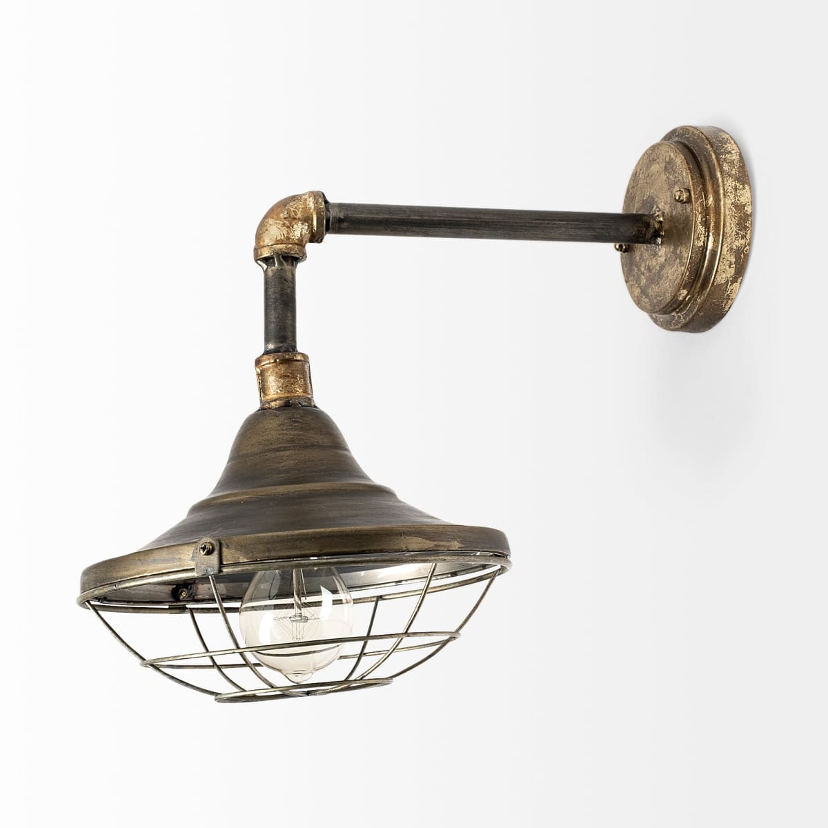 Agadir Wall Sconce Bronze Metal - wall-fixtures