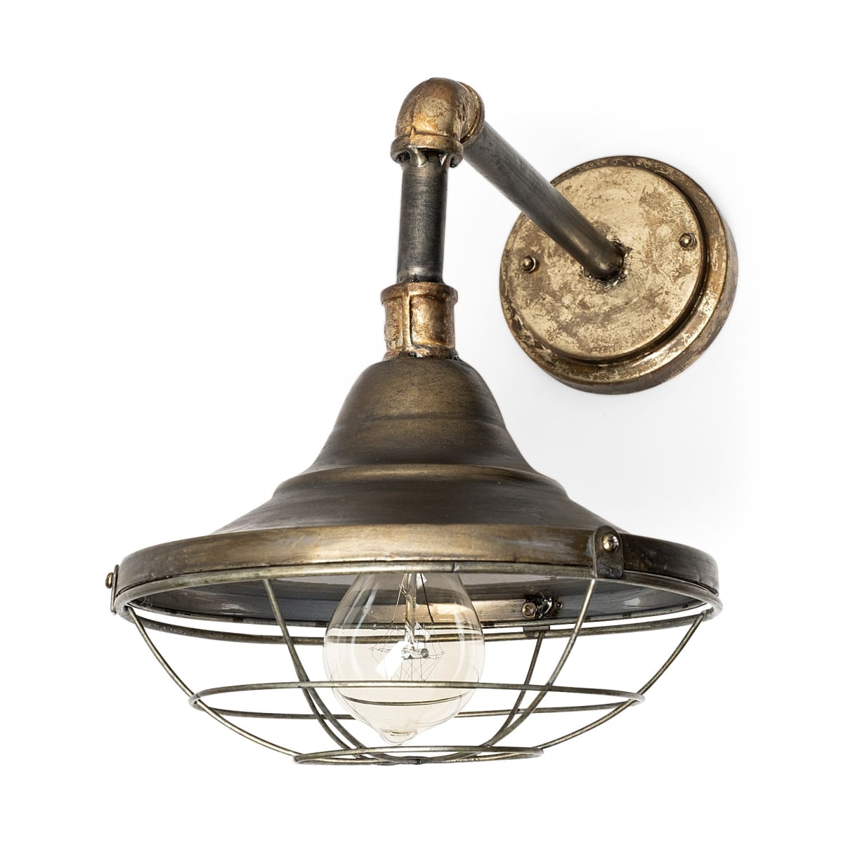 Agadir Wall Sconce Bronze Metal - wall-fixtures