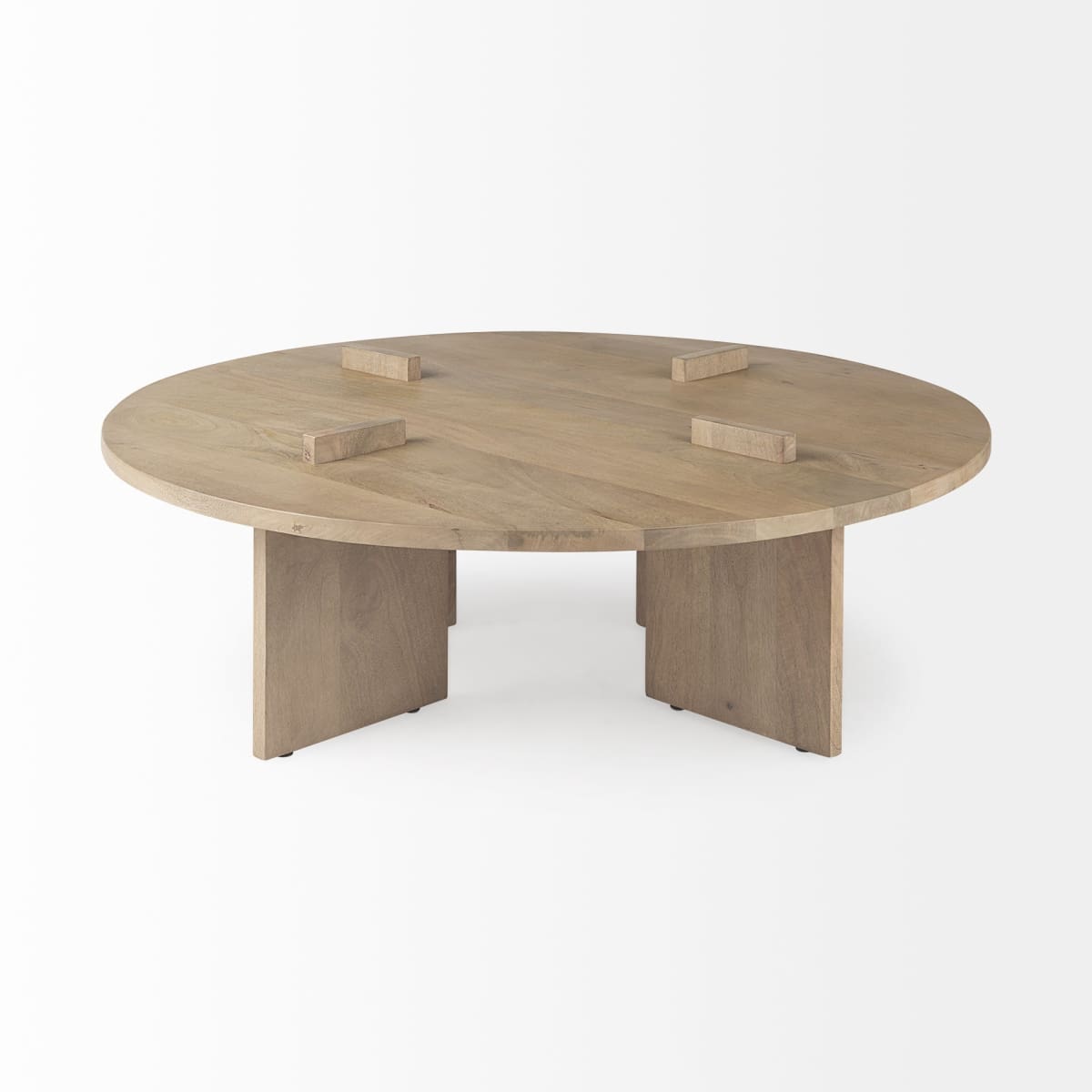 Aida Round Coffee Table Light Brown | Round - coffee-tables