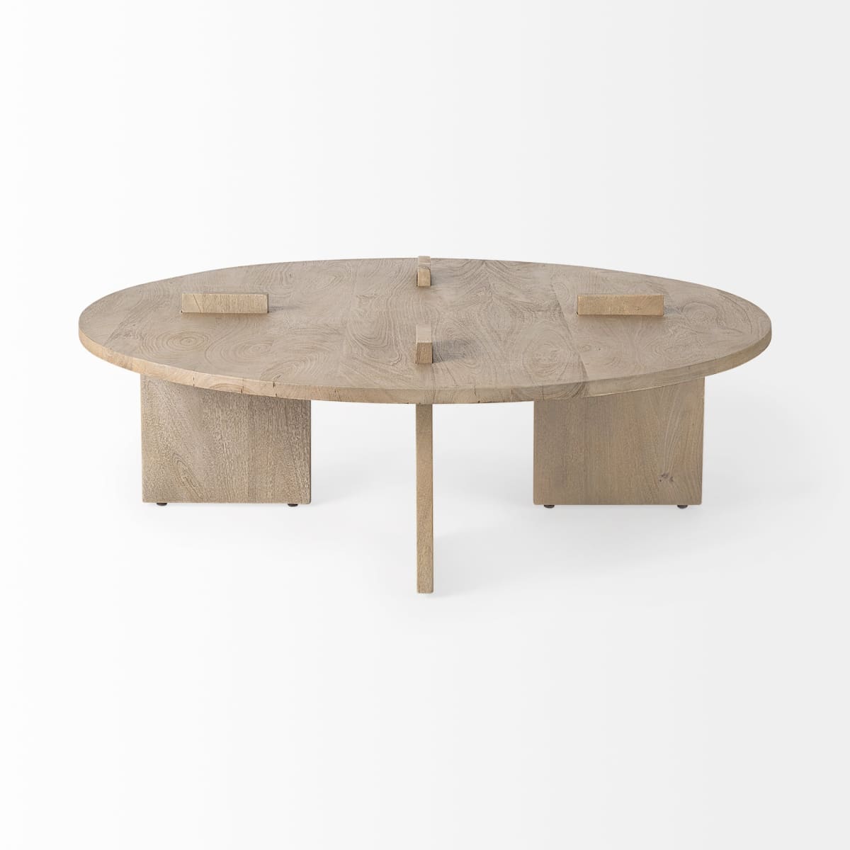 Aida Round Coffee Table Light Gray | Round - coffee-tables