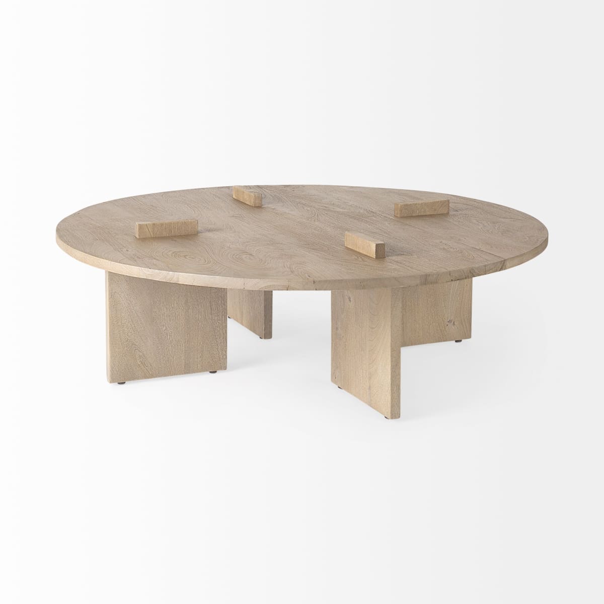 Aida Round Coffee Table Light Gray | Round - coffee-tables