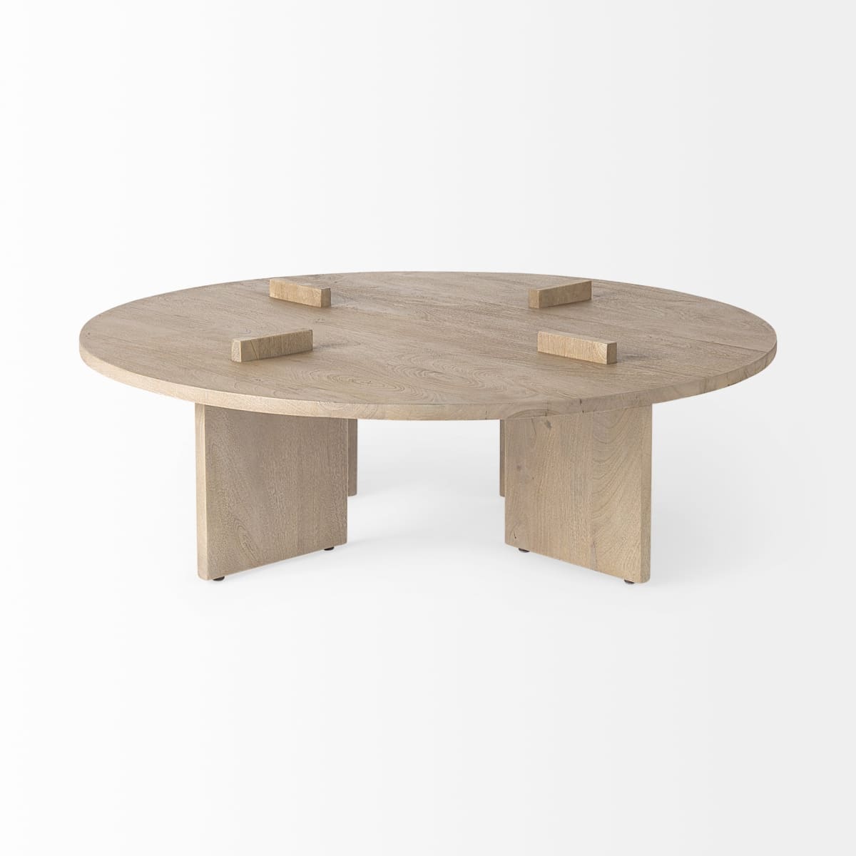 Aida Round Coffee Table Light Gray | Round - coffee-tables