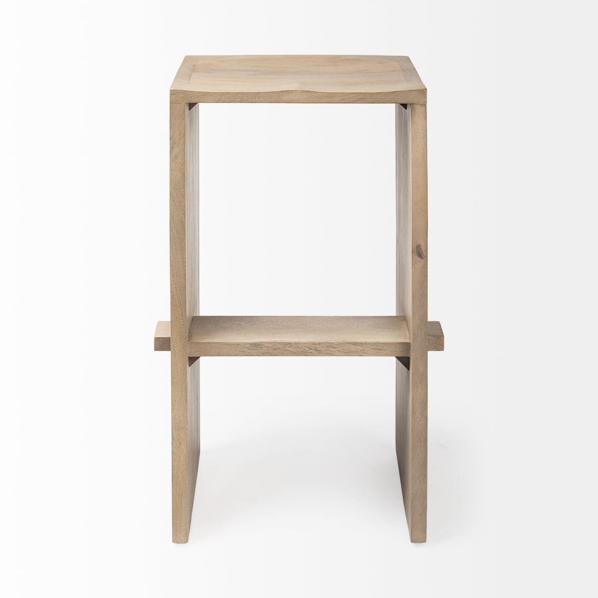 Aida Wood Seat Bar Counter Stool Light Brown | Bar - bar-stools