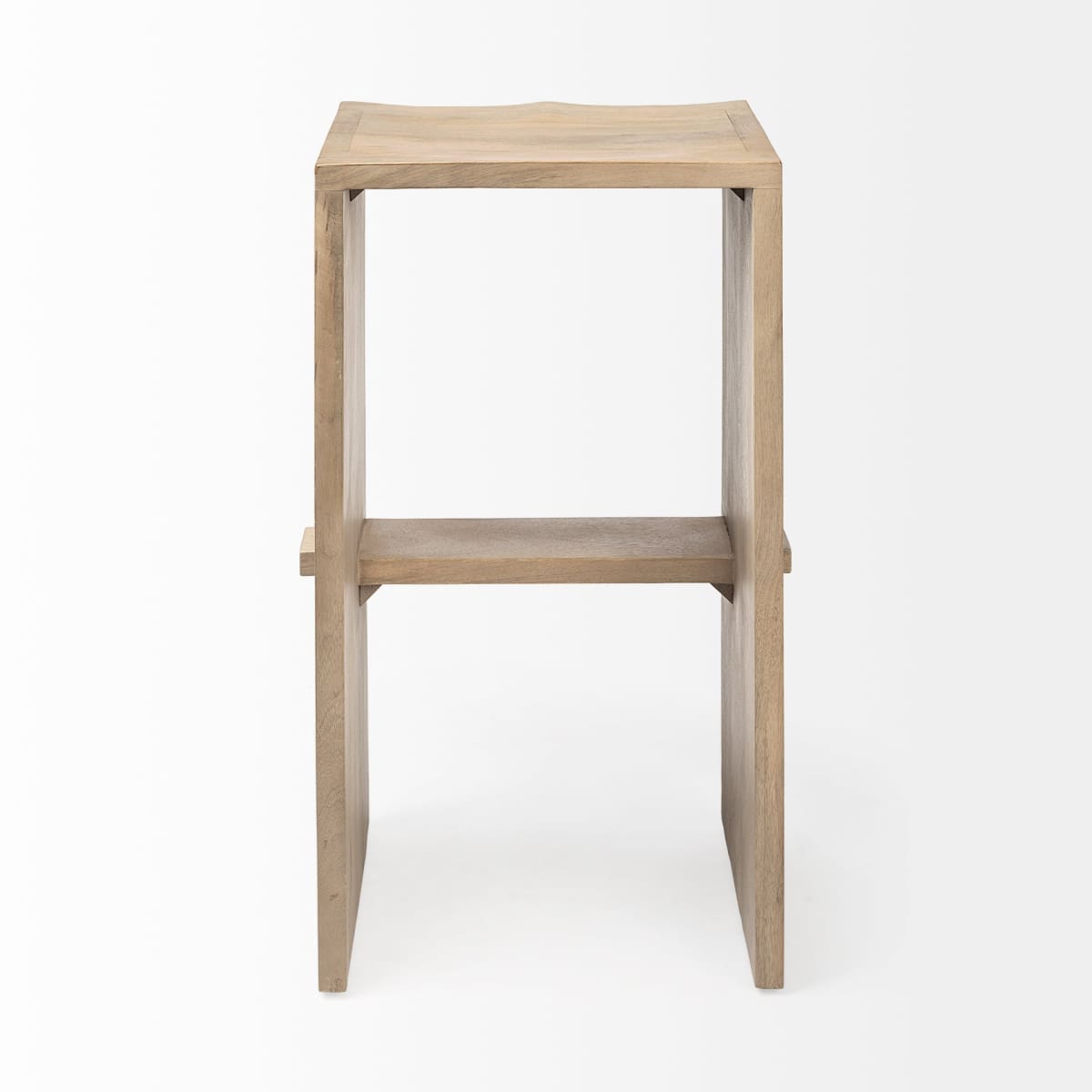 Aida Wood Seat Bar Counter Stool Light Brown | Bar - bar-stools