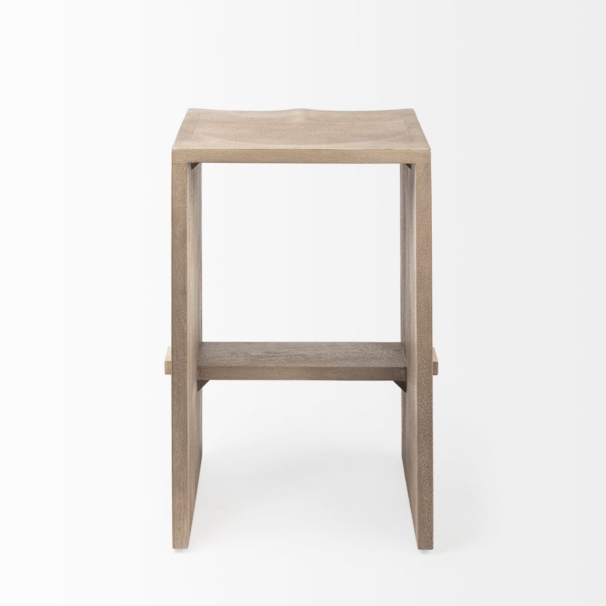 Aida Wood Seat Bar Counter Stool Light Gray | Counter - bar-stools