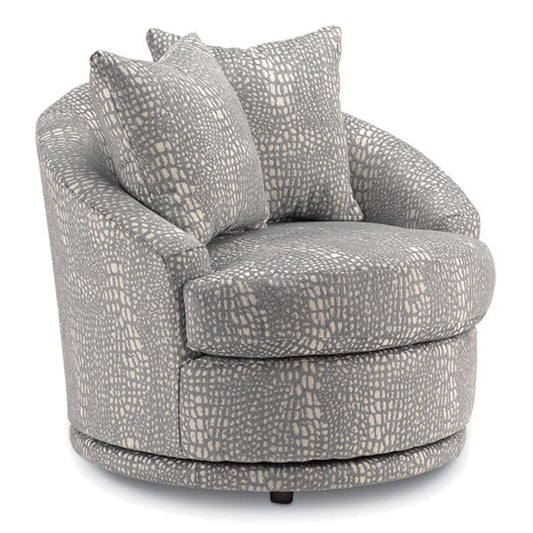 Alanna Swivel Barrel Chair - accent-chairs