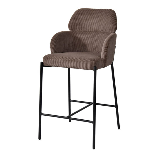 Allegra Counter Stool - Corduroy Brown - lh-import-stools