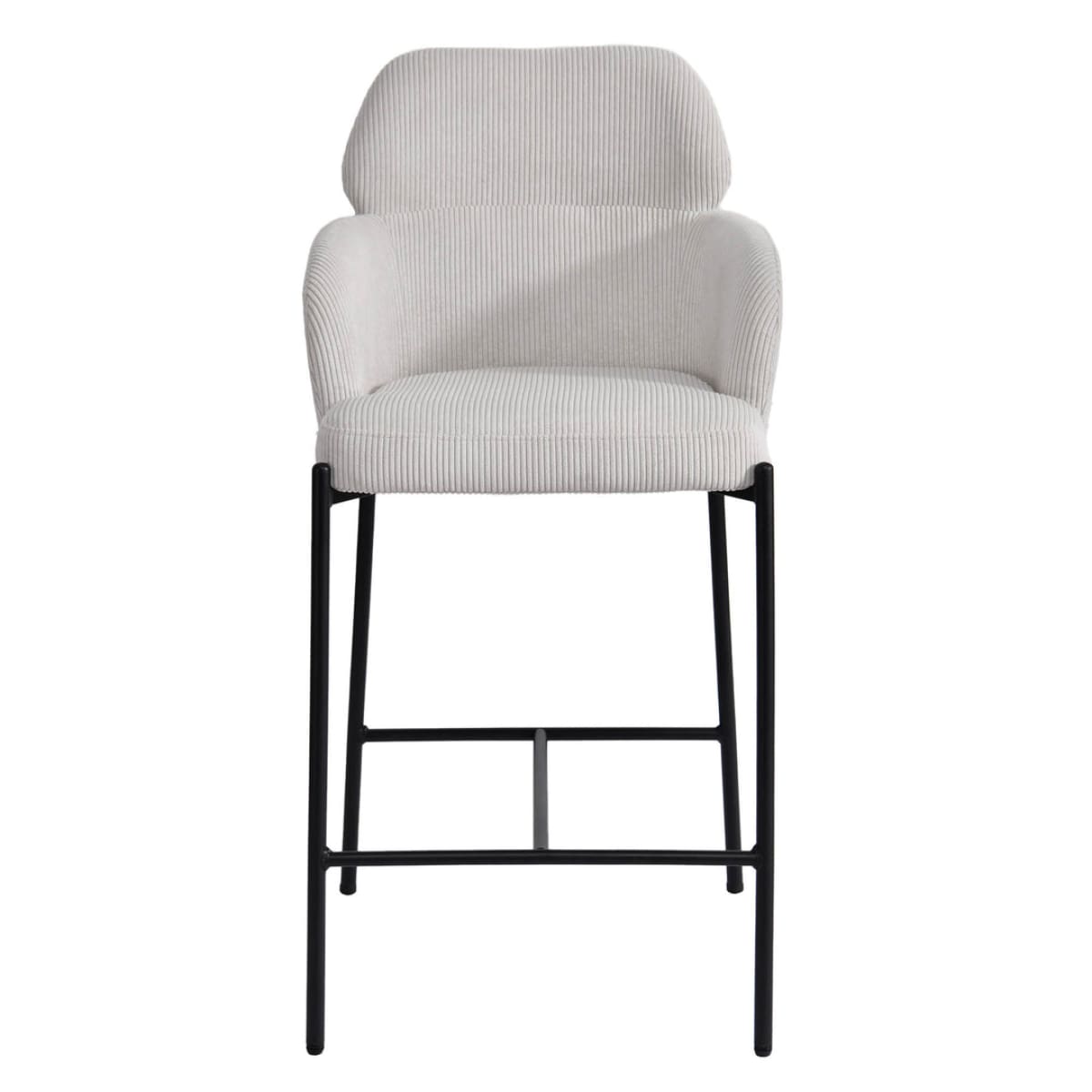 Allegra Counter Stool - Corduroy White - lh-import-stools