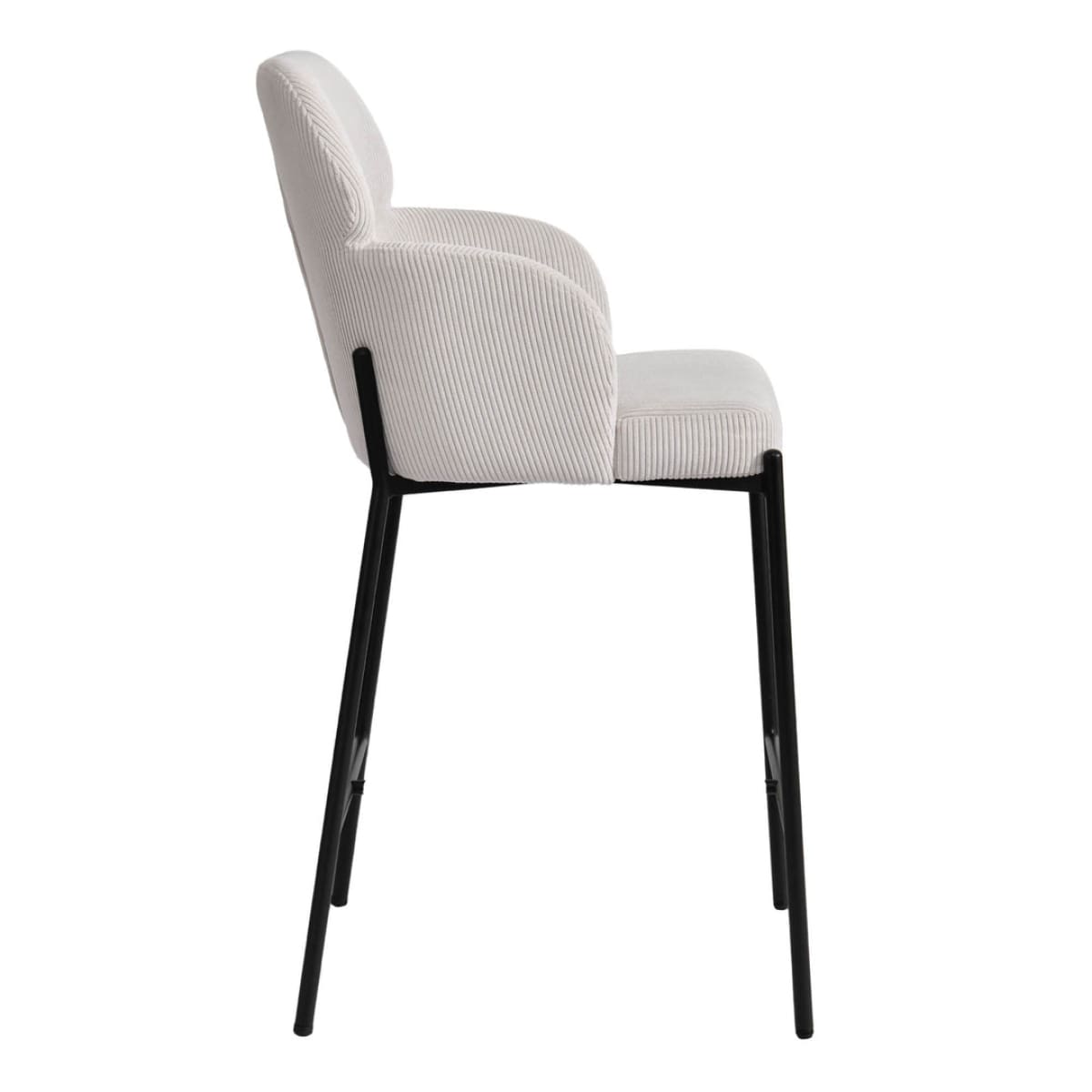 Allegra Counter Stool - Corduroy White - lh-import-stools