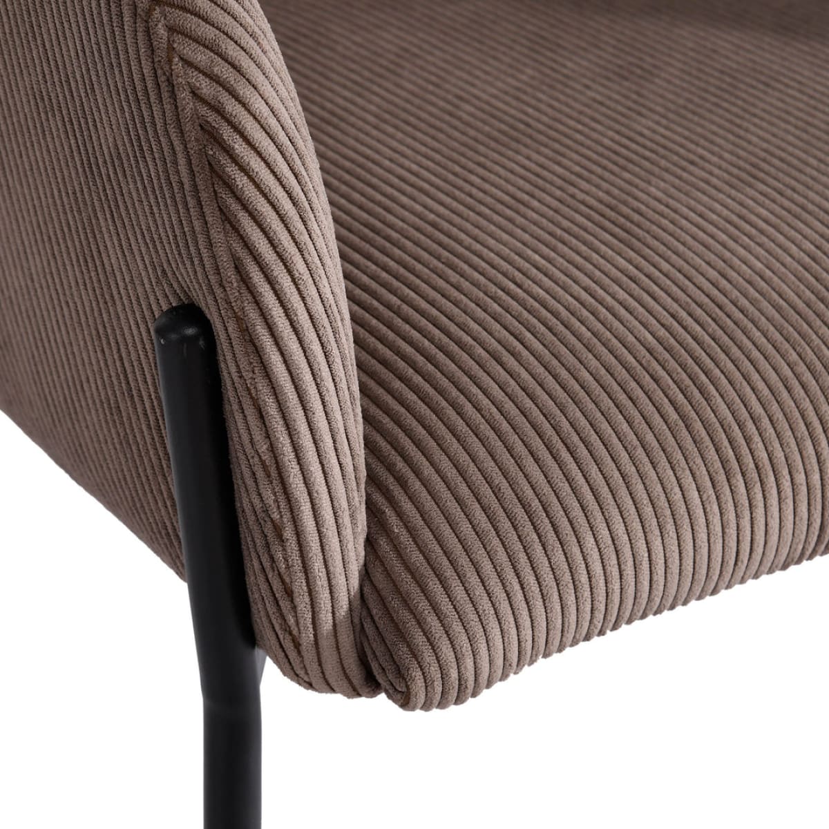 Allegra Dining Chair - Corduroy Brown - lh-import-dining-chairs