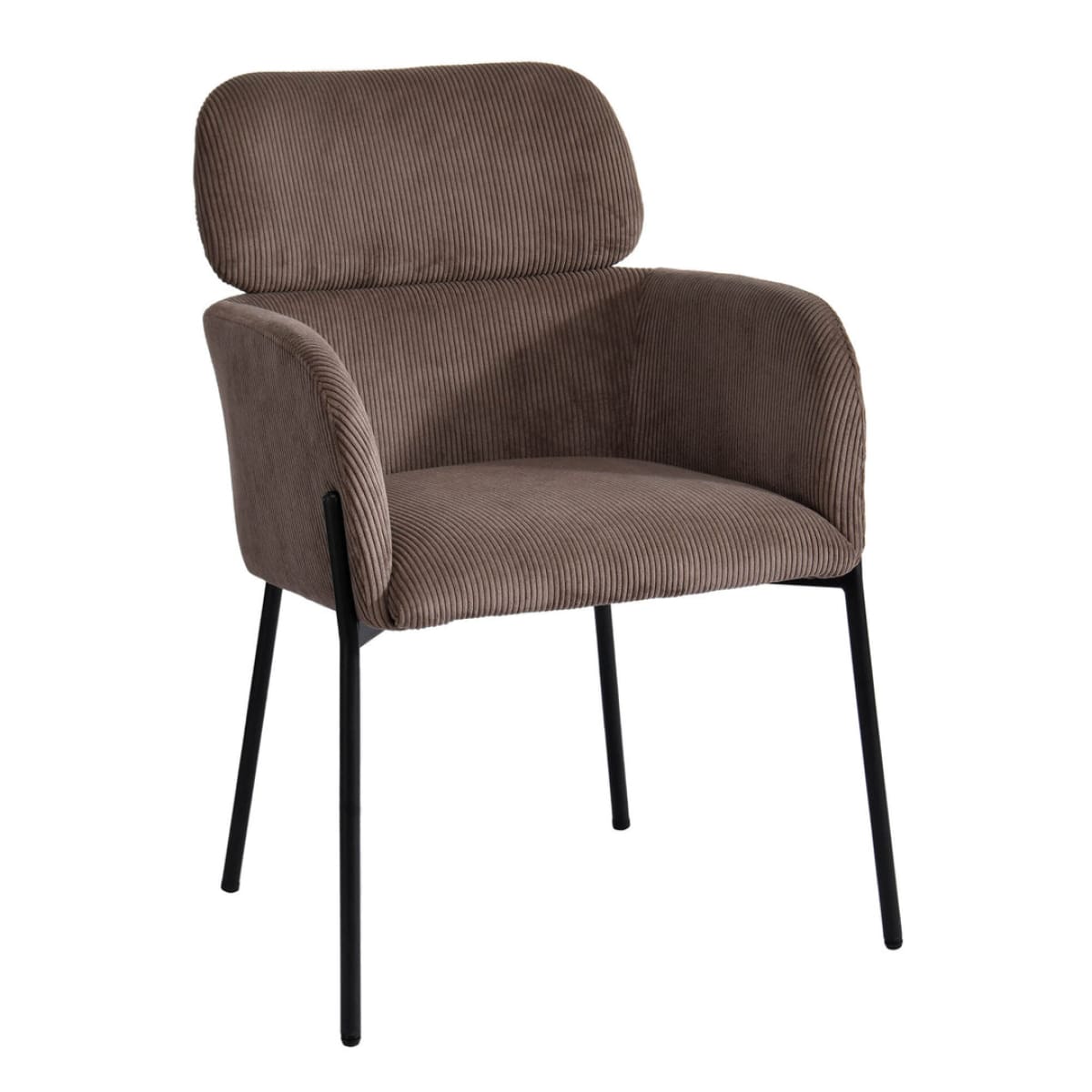 Allegra Dining Chair - Corduroy Brown - lh-import-dining-chairs