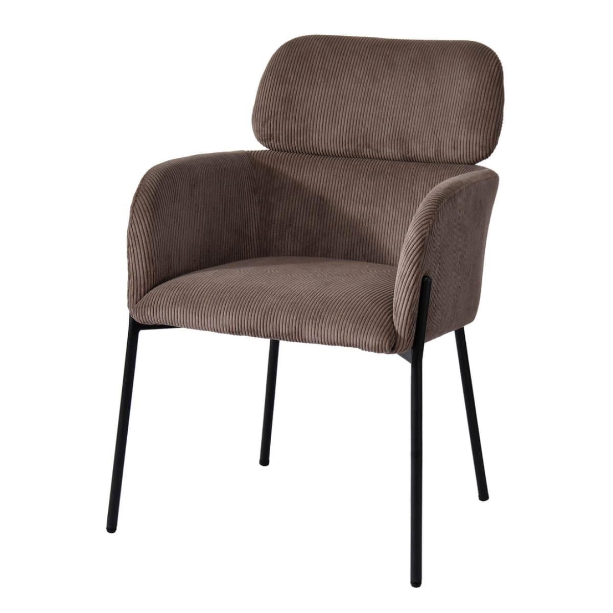 Allegra Dining Chair - Corduroy Brown - lh-import-dining-chairs