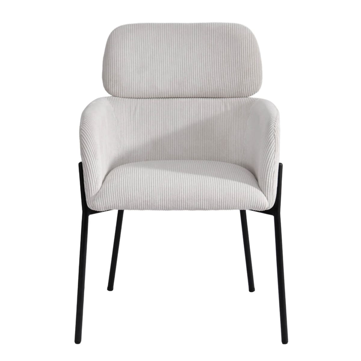 Allegra Dining Chair - Corduroy White - lh-import-dining-chairs