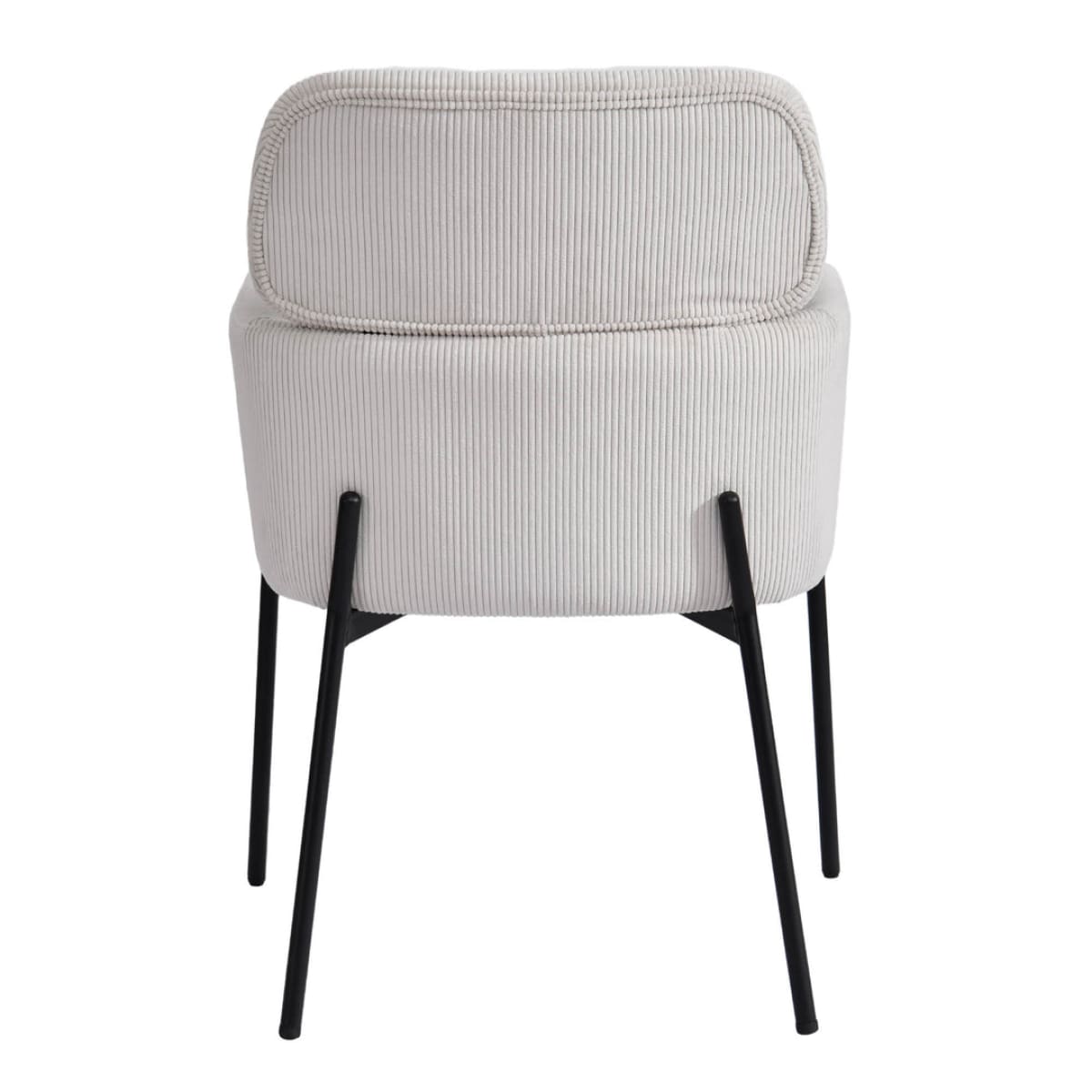 Allegra Dining Chair - Corduroy White - lh-import-dining-chairs