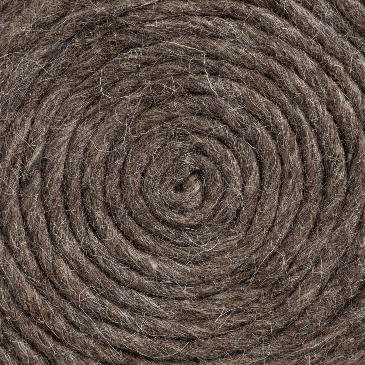 Allium Pouf Dark Brown Wool - poufs