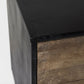 Alvin Accent Cabinet Brown Wood | Black Metal - acc-chest-cabinets