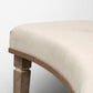 Aponas Bench Beige Fabric | Brown Wood - benches