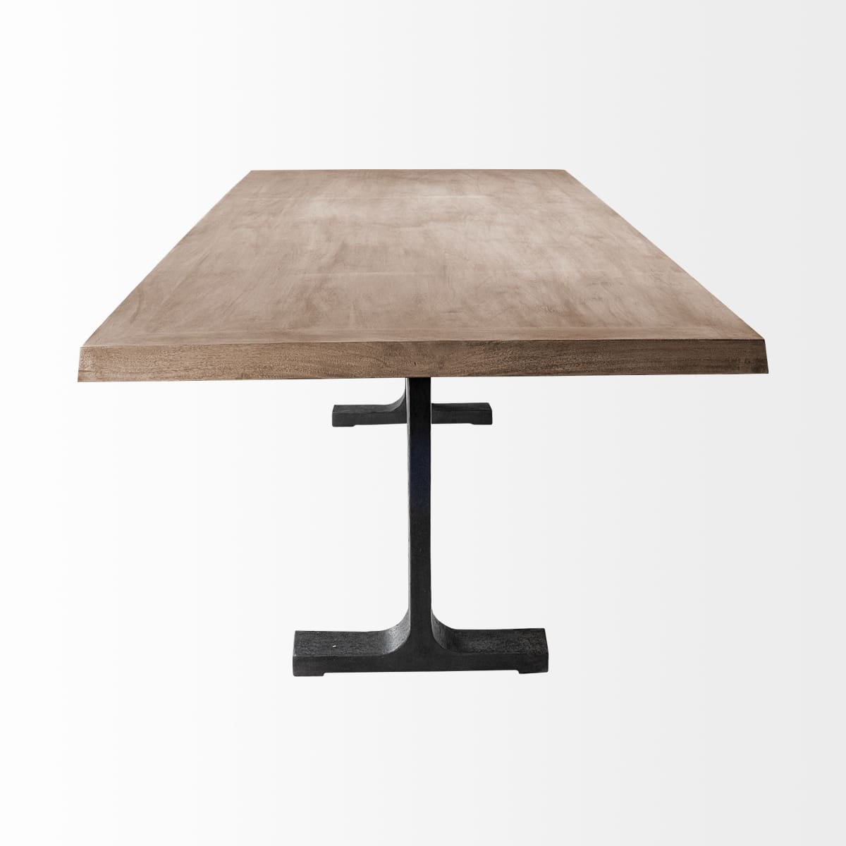 Araxi Dining Table Brown Wood | Black Metal - dining-table