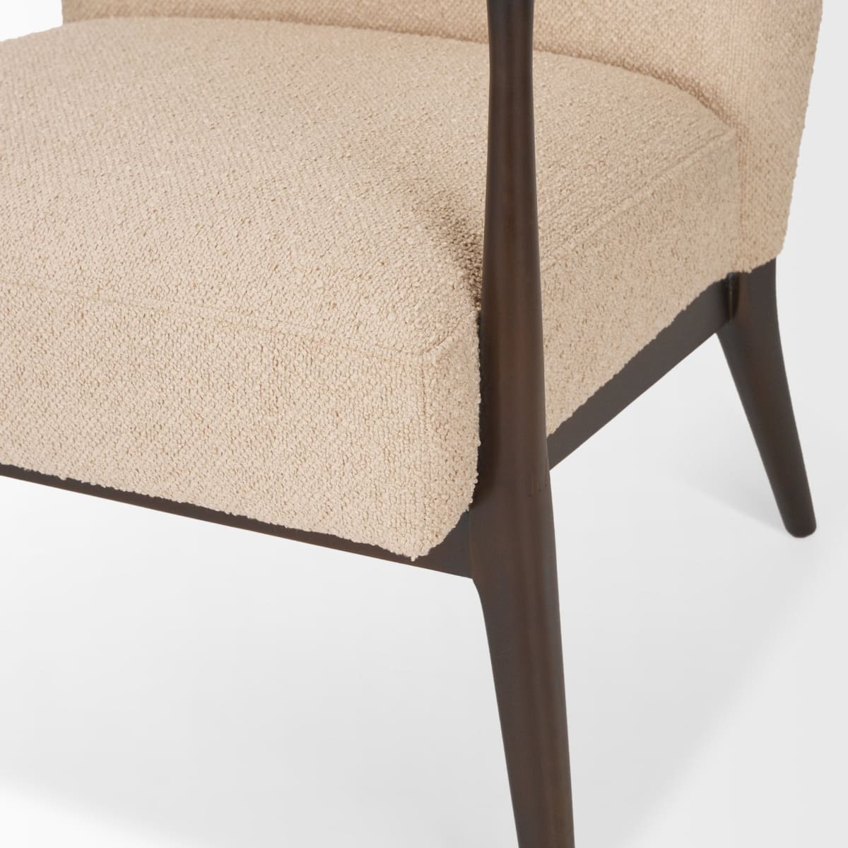 Argent Accent Chair Beige Boucle - accent-chairs