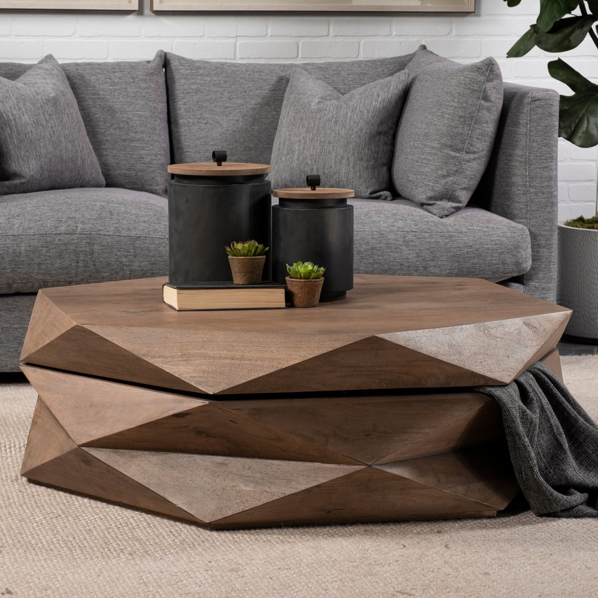 Arreto Coffee Table Brown Wood - coffee-tables