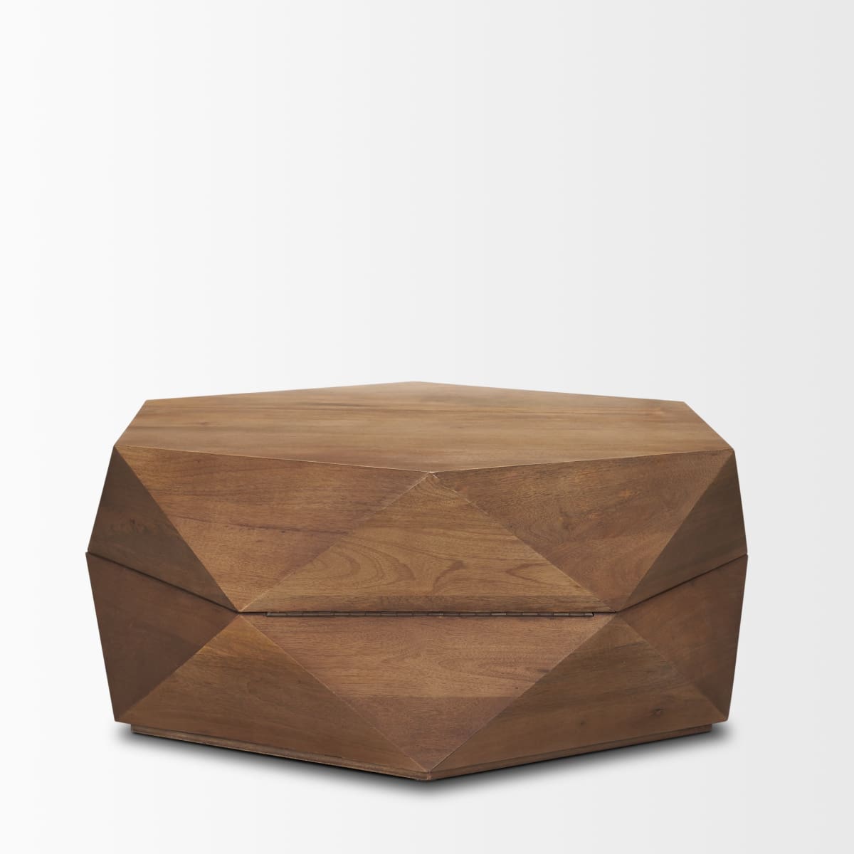 Arreto Coffee Table Medium Brown Wood | 36 x 36 - coffee-tables