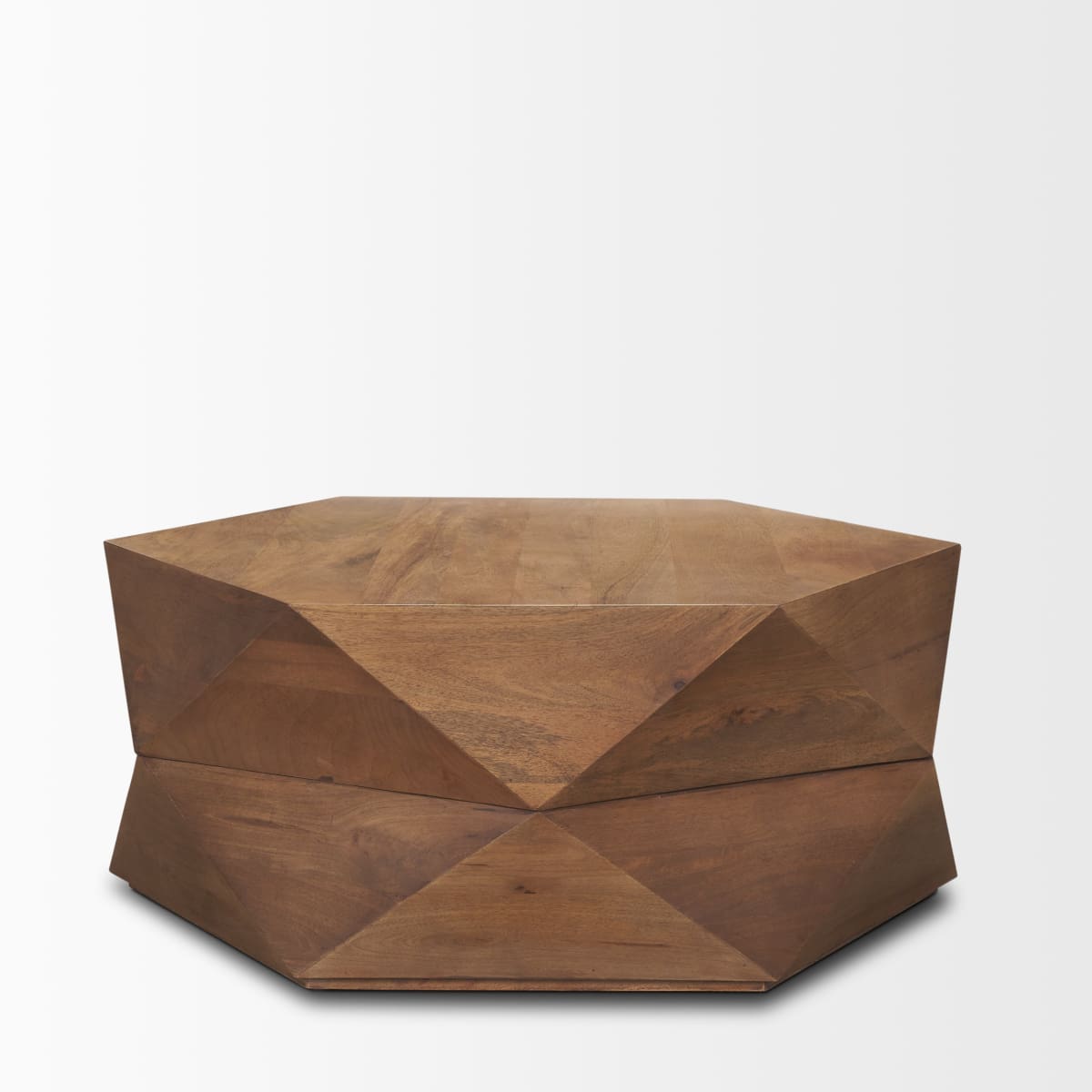 Arreto Coffee Table Medium Brown Wood | 36 x 36 - coffee-tables