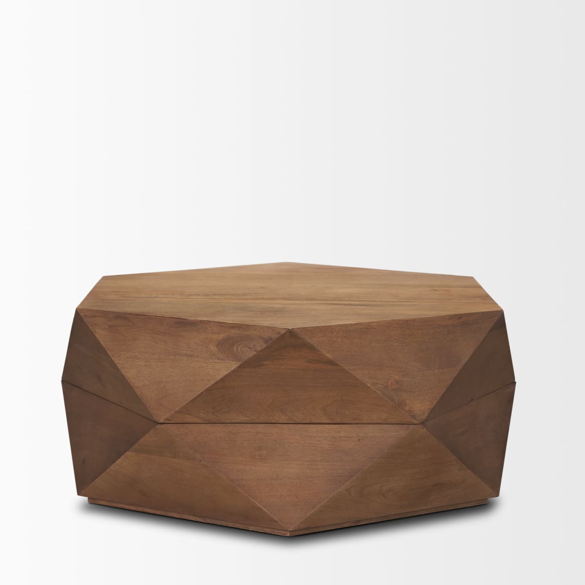 Arreto Coffee Table Medium Brown Wood | 36 x 36 - coffee-tables