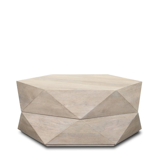 Arreto Coffee Table White Wood | 36 x 36 - coffee-tables