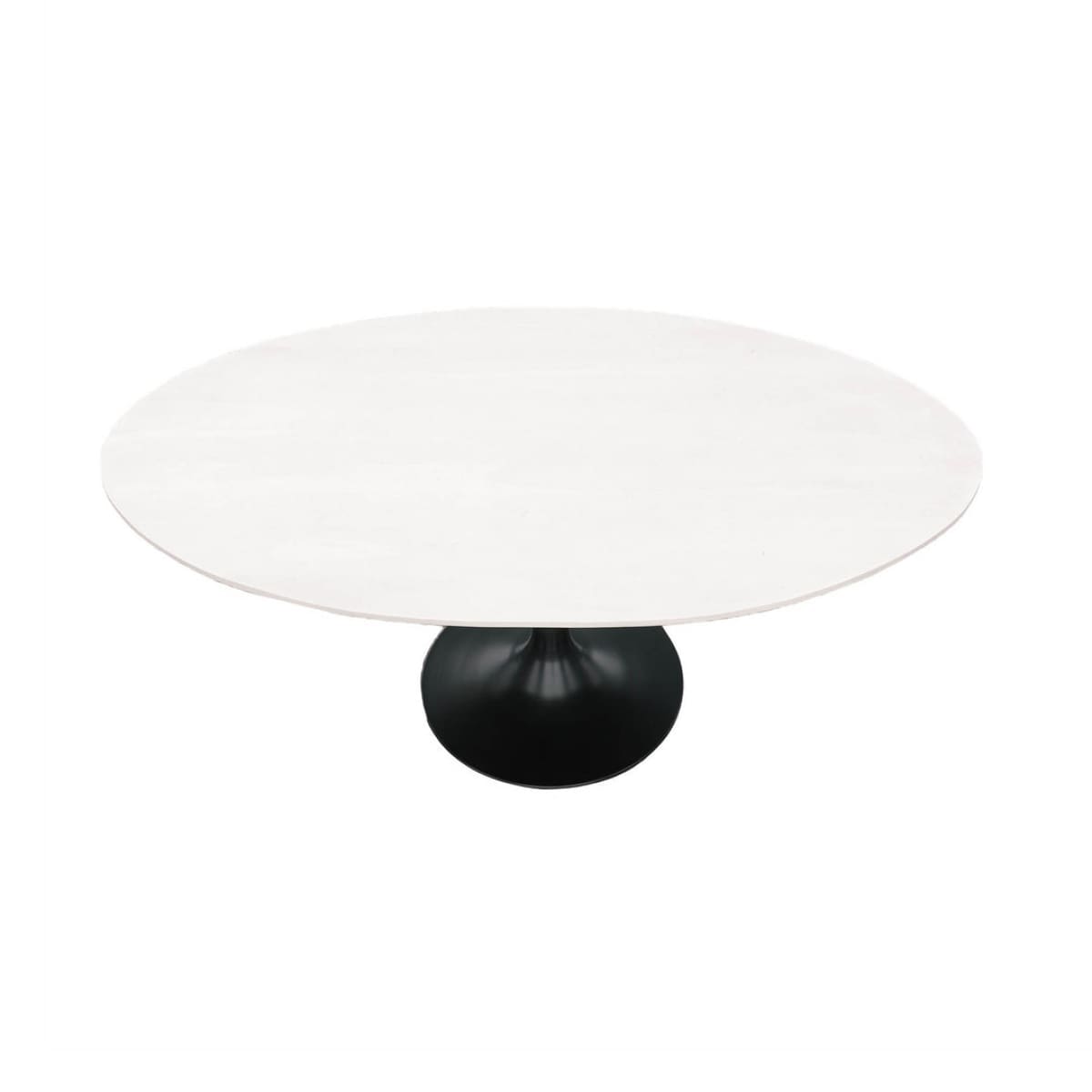 Aspen Oval Dining Table With Metal Base - lh-import-dining-tables