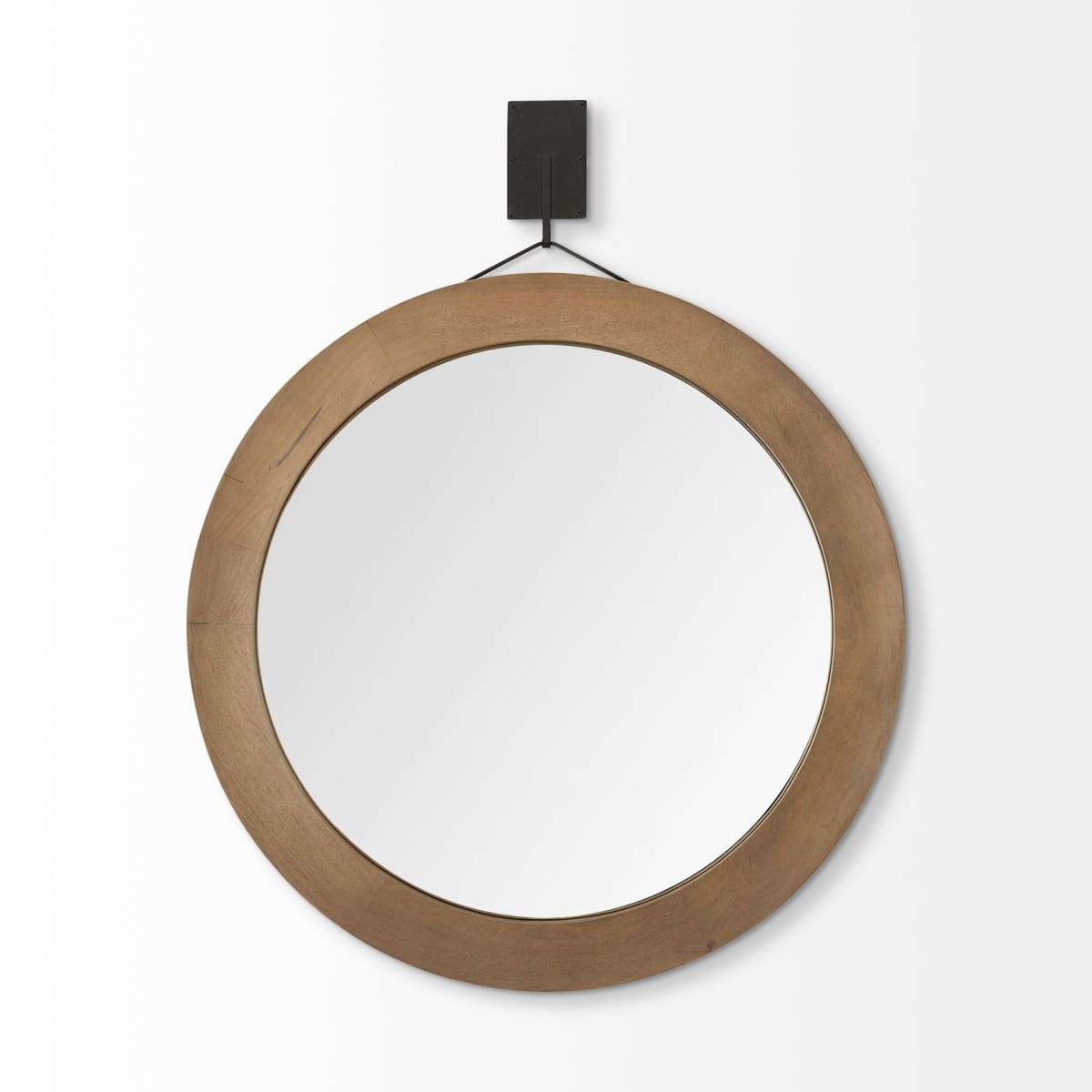 Avram Wall Mirror Brown Wood - wall-mirrors-grouped