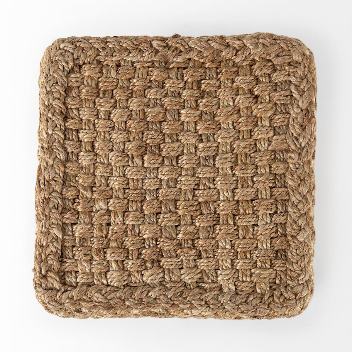 Aylin Pouf Brown Wool | Square - poufs