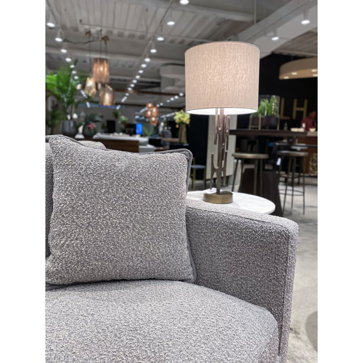 Baltimo Club Chair - Boucle Grey - lh-import-accent-club-chairs