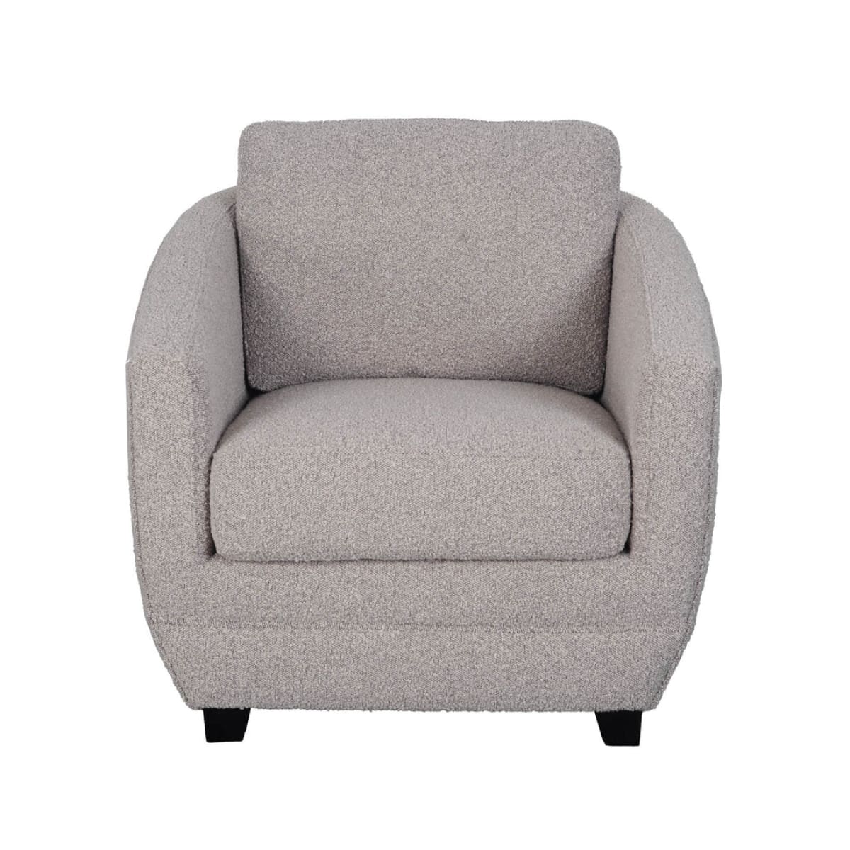 Baltimo Club Chair - Boucle Grey - lh-import-accent-club-chairs