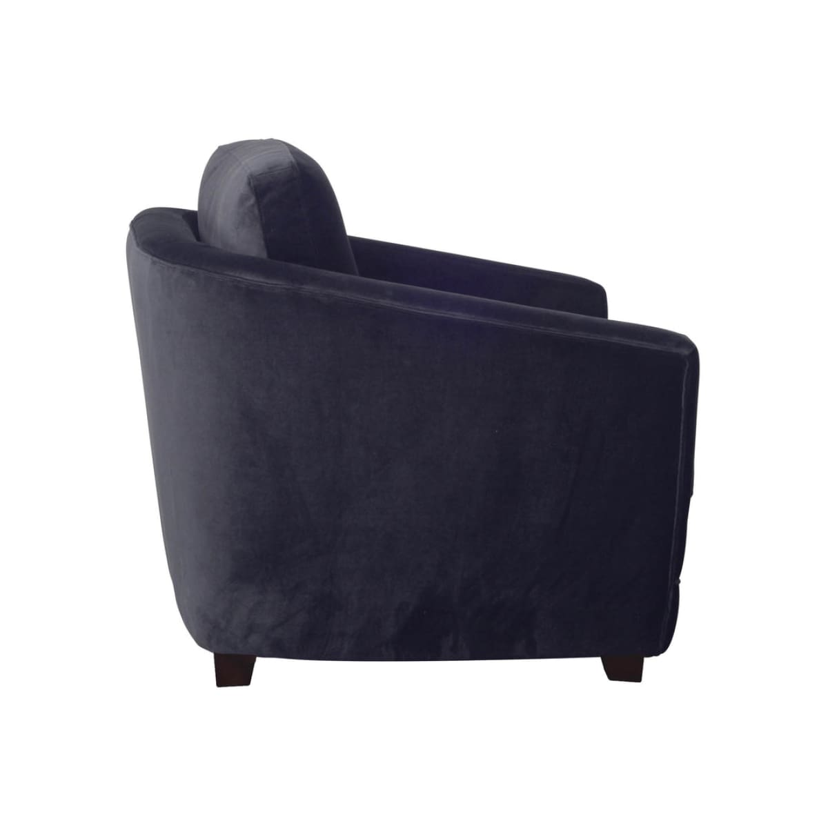 Baltimo Club Chair - Velvet Black - lh-import-accent-club-chairs