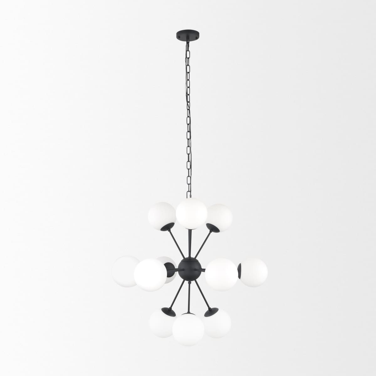 Barbara Chandelier Matte Black | 11 Light - chandeliers