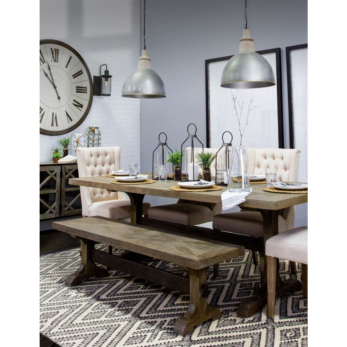 Barrett Rectangle Dining Table Brown Wood | Rectangle - dining-table