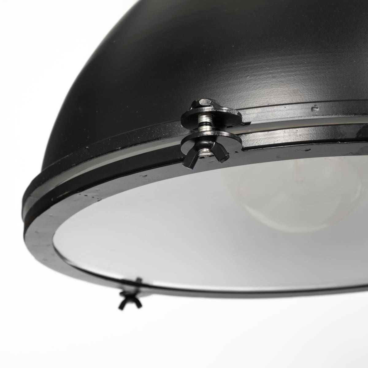 Bashaw Pendant Light Black Metal - pendant-light