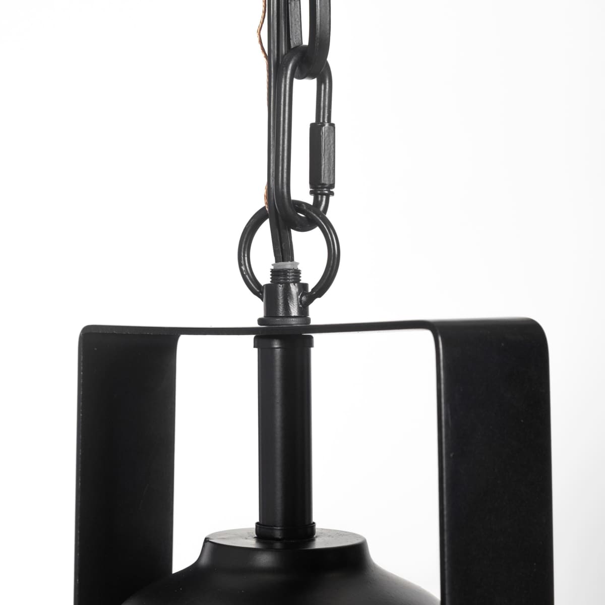 Bashaw Pendant Light Black Metal - pendant-light