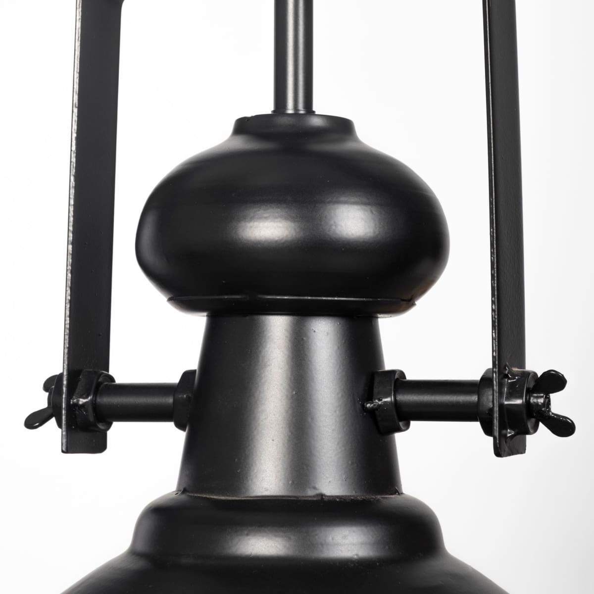 Bashaw Pendant Light Black Metal - pendant-light