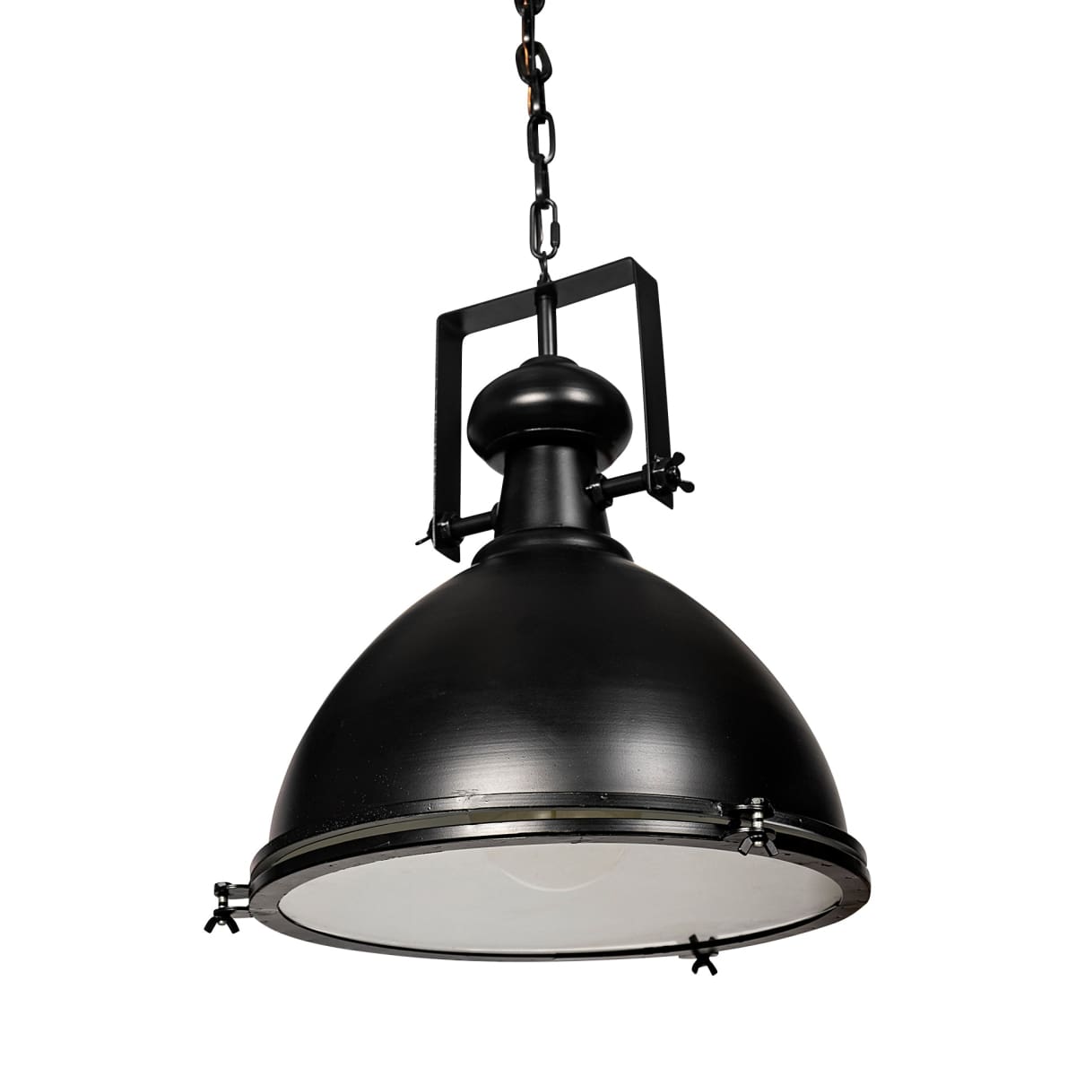 Bashaw Pendant Light Black Metal - pendant-light