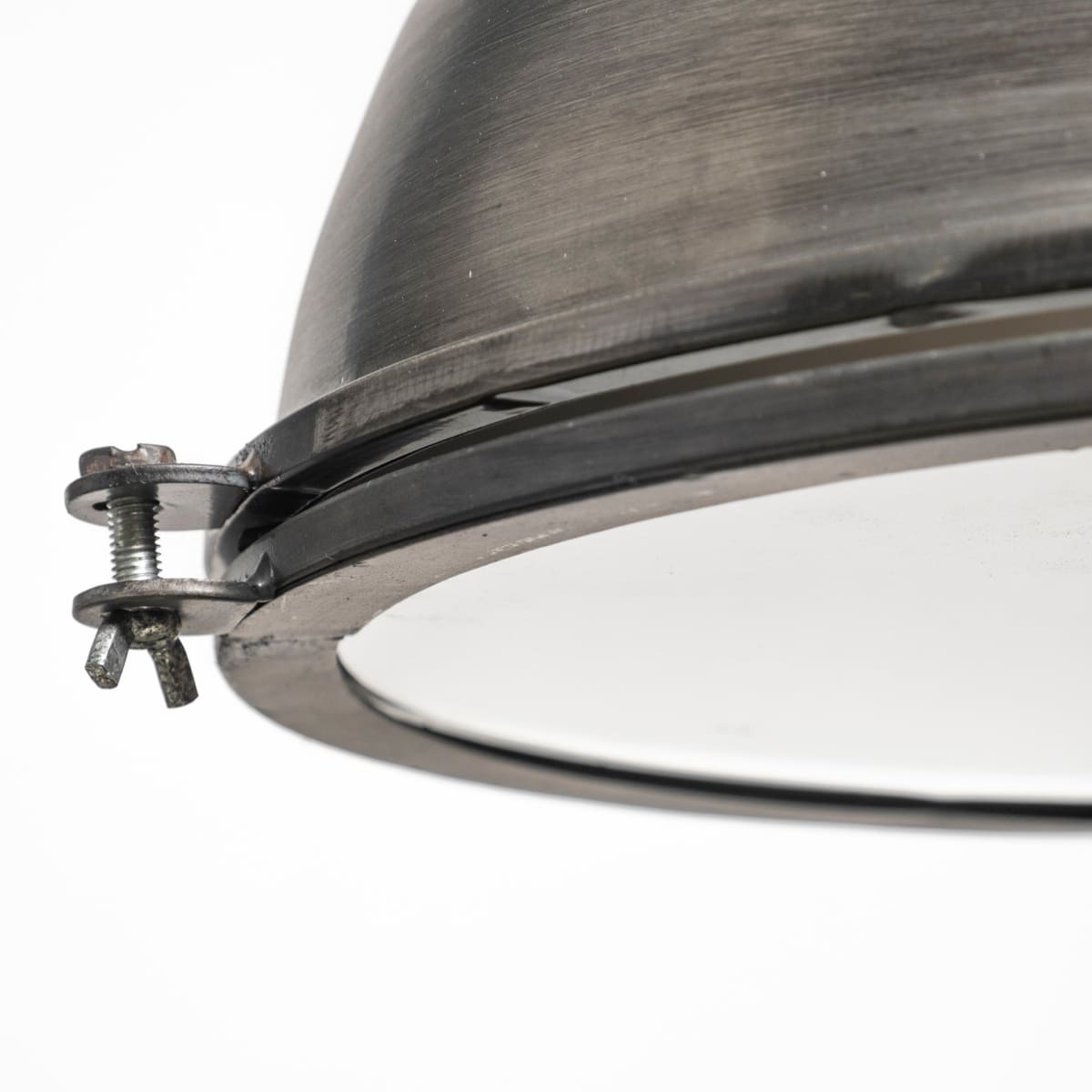 Bashaw Pendant Light Gray Metal - pendant-light