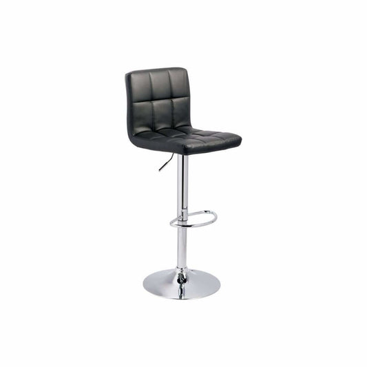 Bellatier Black Adjustable Height Bar Stool - BAR STOOL