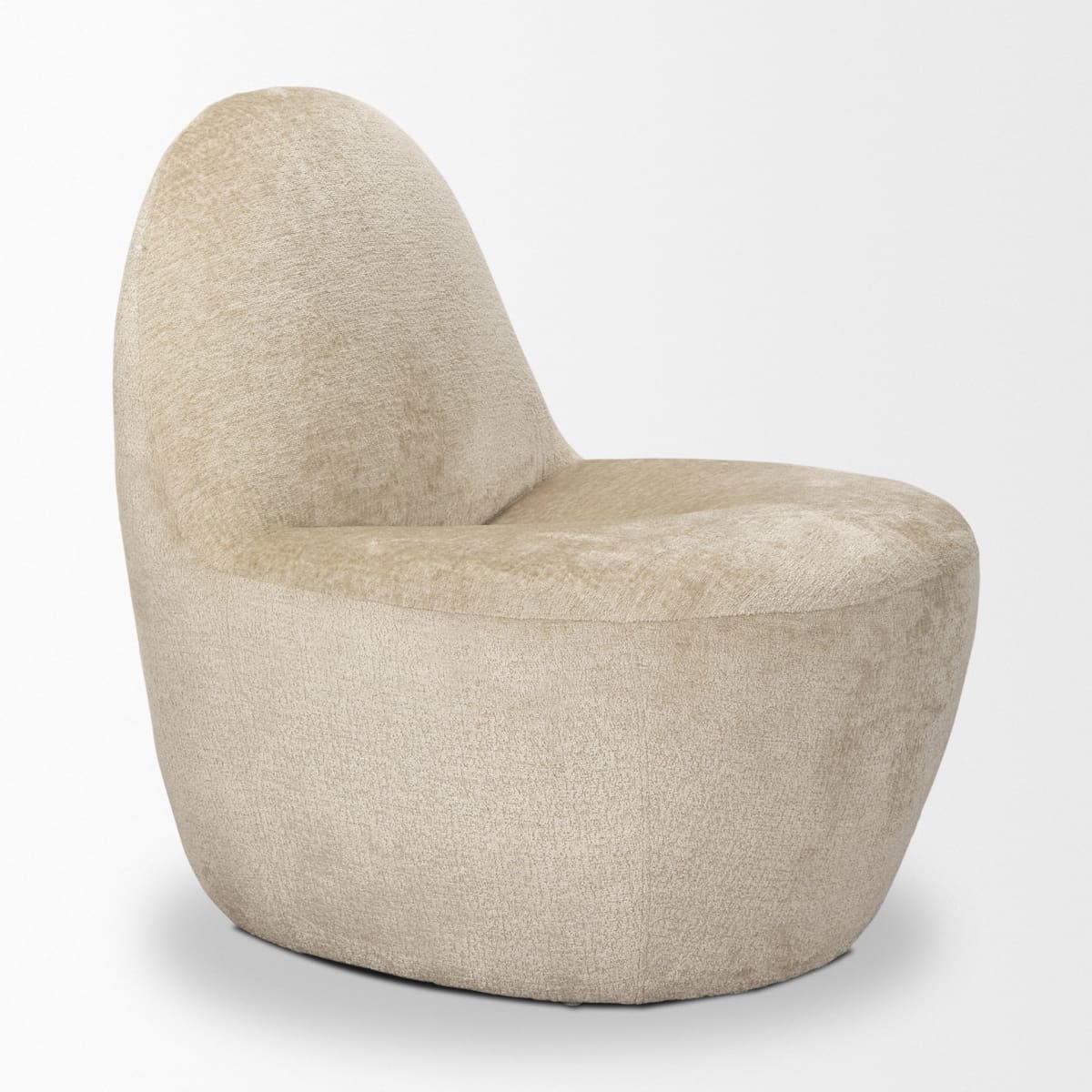 Beverly Accent Chair Beige Chenille - accent-chairs