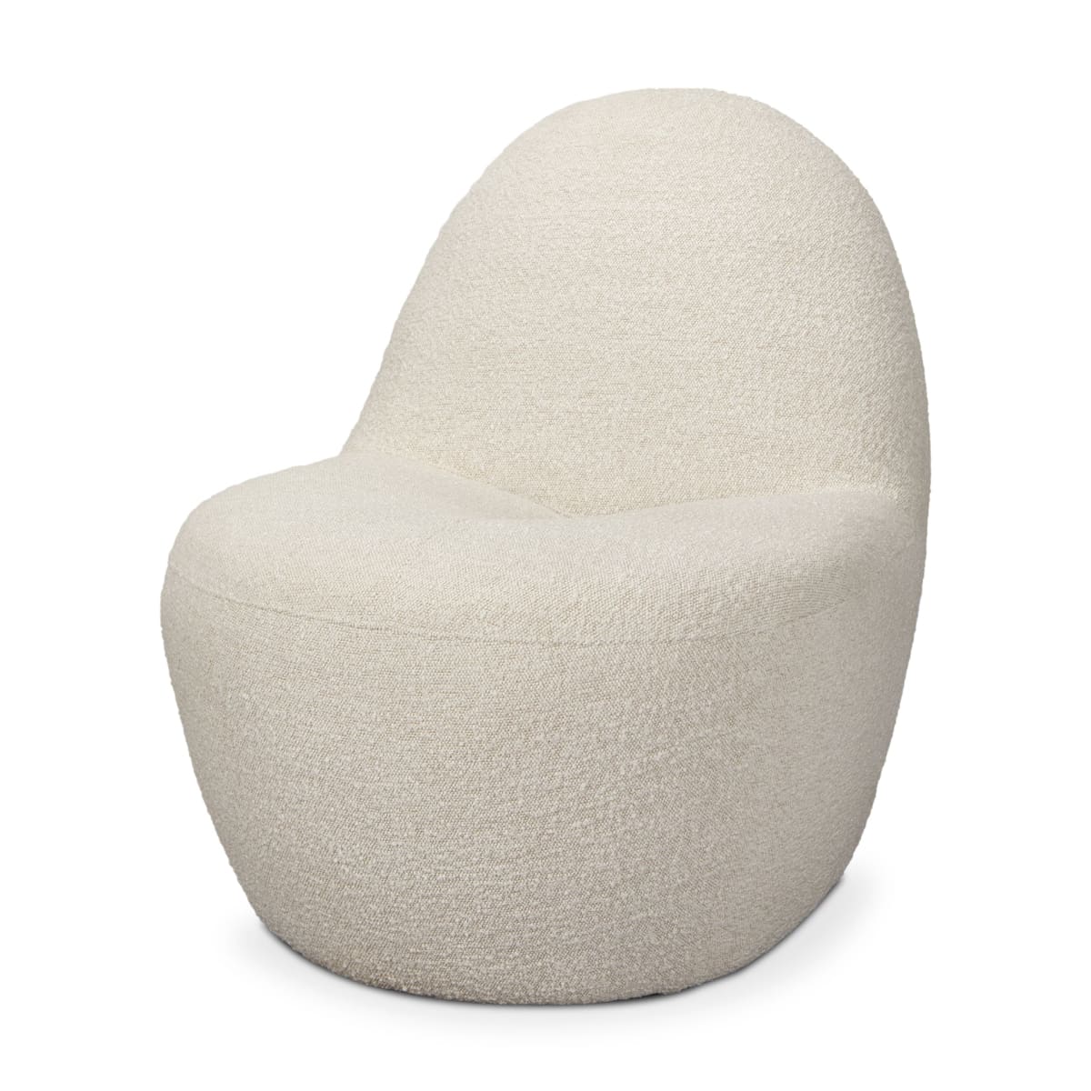Beverly Accent Chair Cream Boucle - accent-chairs