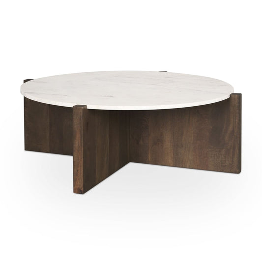 Bianca Coffee Table Dark Brown | Marble - coffee-tables