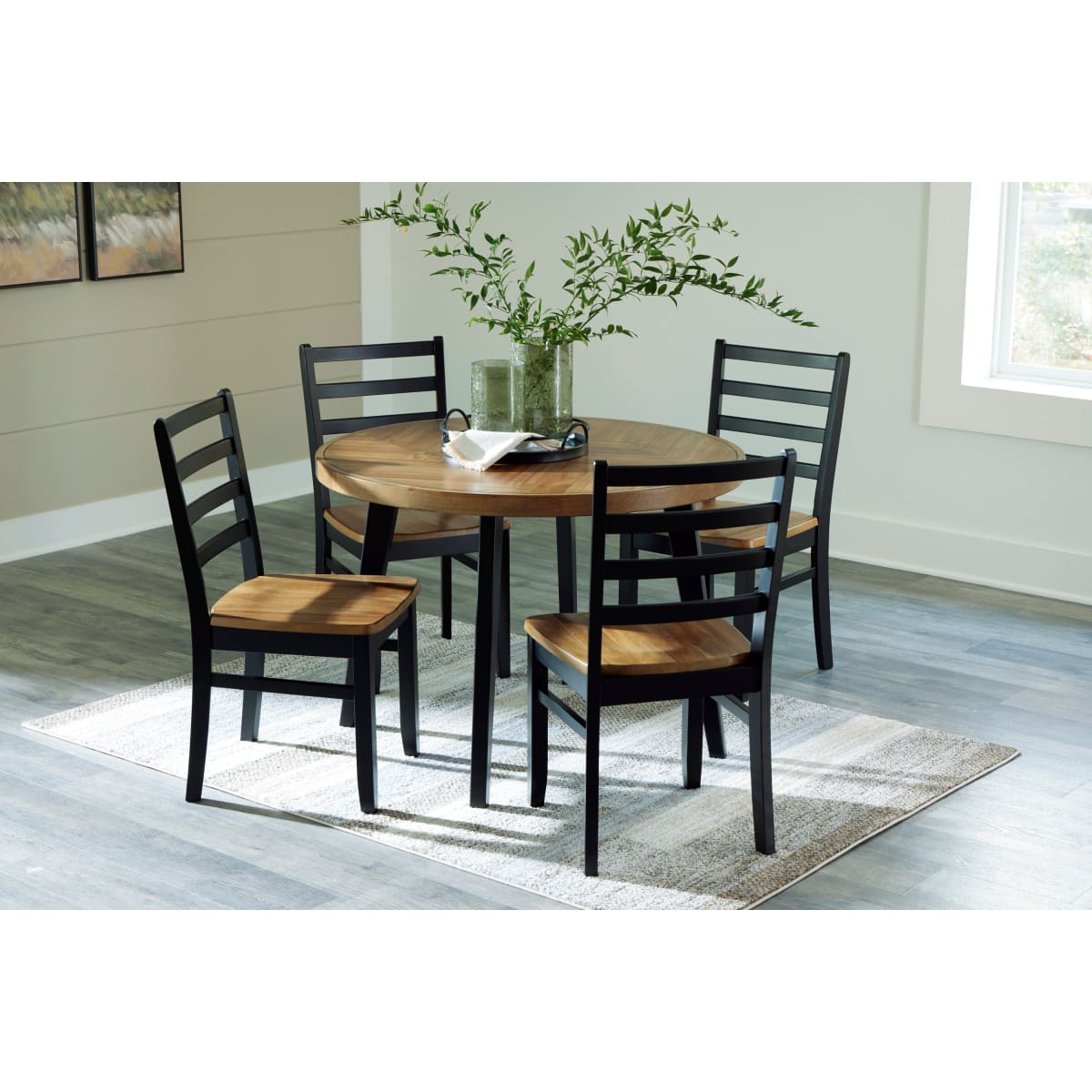 Blondon Round DRM 5pc Table Set - dining-table